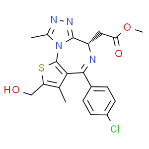 Methyl (S)-2-(4-(4-chlorophenyl)-2-(hydroxymethyl)-3,9-dimethyl-6H-thieno[3,2-f][1,2,4]triazolo[4,3-a][1,4]diazepin-6-yl)acetate