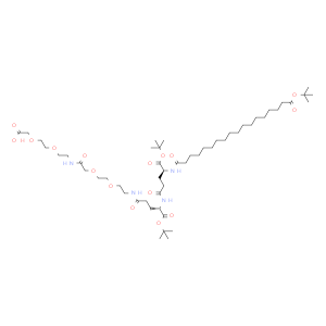 (22S,27S)-22,27-Bis(tert-butoxycarbonyl)-48,48-dimethyl-10,19,24,29,46-pentaoxo-3,6,12,15,47-pentaoxa-9,18,23,28-tetraazanonatetracontanoic acid