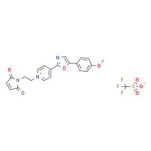 1-[2-(马来酰亚胺基)乙基l]-4-[5-(4-甲氧基苯基)-2-恶唑基]吡啶三氟甲磺酸盐