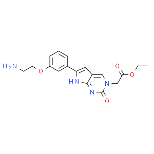2-(6-(3-(2-氨基乙氧基)苯基)-2-氧代-2,7-二氢-3H-吡咯并[2,3-d]嘧啶-3-基)乙酸乙酯