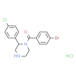 (S)-(4-Bromophenyl)(2-(4-chlorophenyl)piperazin-1-yl)methanone hydrochloride