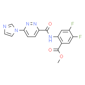 2-(6-(1H-咪唑-1-基)哒嗪-3-酰氨基)-4,5-二氟苯甲酸甲酯
