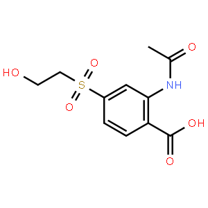 2-acetamido-4-(2-hydroxyethylsulfonyl)benzoic acid