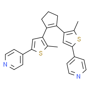 4,4'-[1-cyclopentene-1,2-diylbis(5-methyl-4,2-thiophenediyl)]bis-pyridine