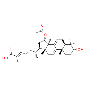 (24E)-3α-Hydroxy-15α-acetoxylanosta-7,9(11),24-triene-26-oic acid
