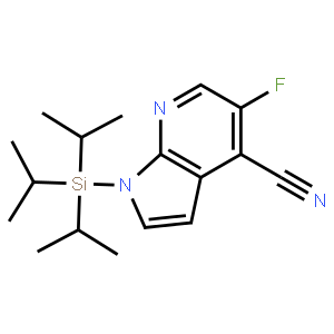 5-Fluoro-1-(triisopropylsilyl)-1H-pyrrolo[2,3-b]pyridine-4-carbonitrile