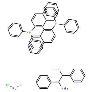 二氯[(R)-(+)-2,2′-二(二苯基膦)-1,1′-联萘基][(1R,2R)-(+)-1,2-二苯基乙二胺)钌(II)