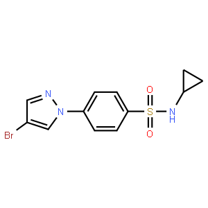 N-Cyclopropyl 4-(4-bromopyrazol-1-yl)benzenesulfonamide