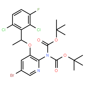 (R)-5-溴-N,N-二-(叔丁氧基羰基)-3-(1-(2,6-二氯-3-氟苯基)甲氧基)吡啶-2-胺