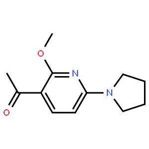 1-(2-Methoxy-6-(pyrrolidin-1-yl)pyridin-3-yl)-ethanone