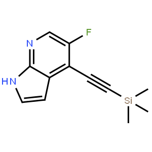 5-Fluoro-4-((trimethylsilyl)ethynyl)-1H-pyrrolo[2,3-b]pyridine
