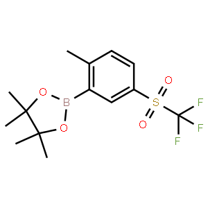 2-Methyl-5-(trifluoromethylsulfonyl)phenylboronic acid, pinacol ester