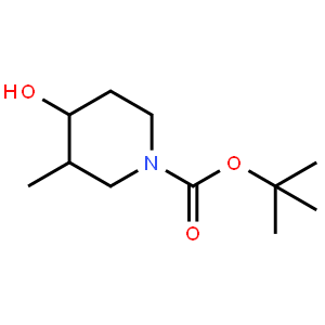 1-​piperidinecarboxylic acid, 4-​hydroxy-​3-​methyl-​, 1,​1-​dimethylethyl ester, (3r,​4s)​-​rel-