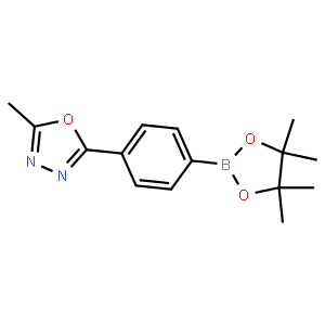 2-methyl-5-[4-(tetramethyl-1,3,2-dioxaborolan-2-yl)phenyl]-1,3,4-oxadiazole