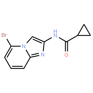 N-{5-bromoimidazo[1,2-a]pyridin-2-yl}cyclopropanecarboxamide,1973485-26-5