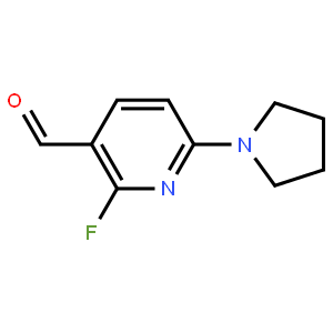 2-Fluoro-6-(pyrrolidin-1-yl)nicotinaldehyde