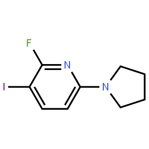 2-Fluoro-3-iodo-6-(pyrrolidin-1-yl)pyridine