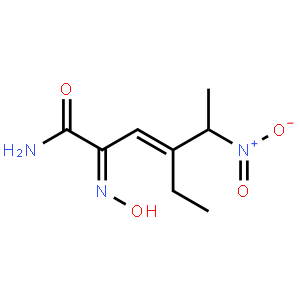 (±)-(E)-4-Ethyl-2-[(E)-hydroxyimino]-5-nitro-3-hexenamide