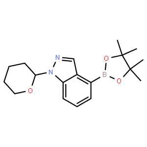 1-(oxan-2-yl)-4-(tetramethyl-1,3,2-dioxaborolan-2-yl)-1H-indazole,956388-05-9