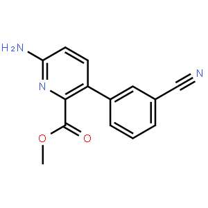Methyl 6-amino-3-(3-cyanophenyl)pyridine-2-carboxylate