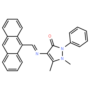 4-[(9-Anthracenylmethylene)amino]-1,2-dihydro-1,5-dimethyl-2-phenyl-3H-pyrazol-3-one