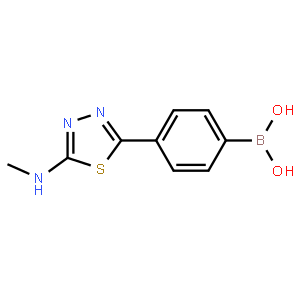 4-(5-(Methylamino)-1,3,4-thiadiazol-2-yl)phenylboronic acid