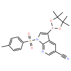 1h-pyrrolo[2,3-b]pyridine-5-carbonitrile, 1-[(4-methylphenyl)sulfonyl]-3-(4,4,5,5-tetramethyl-1,3,2-dioxaborolan-2-yl)-