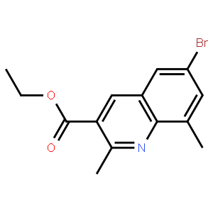 6-Bromo-2,8-dimethylquinoline-3-carboxylic acid ethyl ester