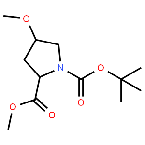 1,​2-​Pyrrolidinedicarboxy​lic acid, 4-​methoxy-​, 1-​(1,​1-​dimethylethyl) 2-​methyl ester, (2S,​4S)​-