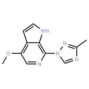 1-{4-methoxy-1H-pyrrolo[2,3-c]pyridin-7-yl}-3-methyl-1H-1,2,4-triazole