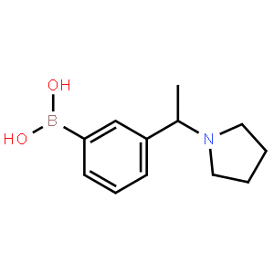 [3-(1-Pyrrolidin-1-ylethyl)phenyl]boronic acid