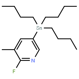2-Fluoro-3-methyl-5-(tributylstannyl)pyridine