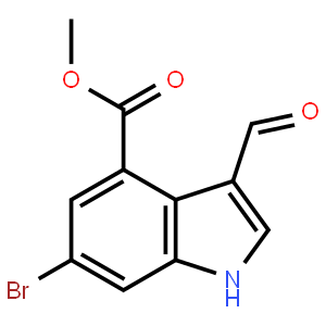 methyl 6‐bromo‐3‐formyl‐1H‐indole‐4‐carboxylate
