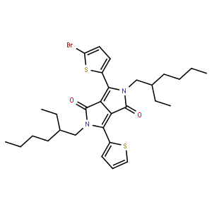 3-(5-溴-2-噻吩基)-2,5-双(2-乙基己基)-6-(2-噻吩基)吡咯并[3,4-C]吡咯-1,4-二酮