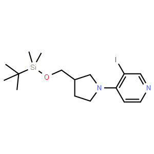 4-(3-((tert-Butyldimethylsilyloxy)methyl)pyrrolidin-1-yl)-3-iodopyridine