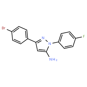 3-(4-BROMOPHENYL)-1-(4-FLUOROPHENYL)-1H-PYRAZOL-5-AMINE