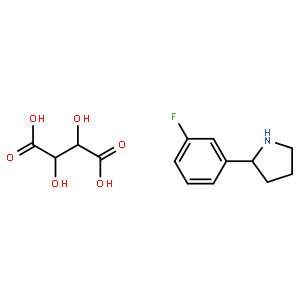 (S)-2-(3-Fluorophenyl)pyrrolidine d-tartrate