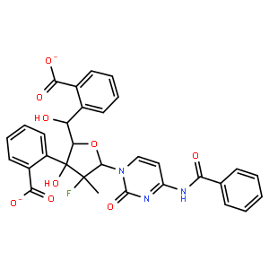 [(2R,3R,4R,5R)-5-(4-benzamido-2-oxo-1,2-dihydropyrimidin-1-yl)-3-(benzoyloxy)-4-fluoro-4-methyloxolan-2-yl]methyl benzoate