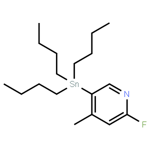 2-Fluoro-4-methyl-5-(tributylstannyl)pyridine