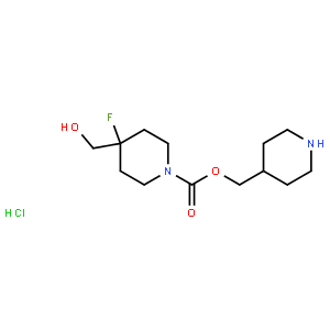 (piperidin-4-yl)methyl 4-fluoro-4-(hydroxymethyl)piperidine-1-carboxylate hydrochloride