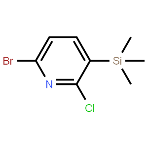 6-Bromo-2-chloro-3-(trimethylsilyl)pyridine
