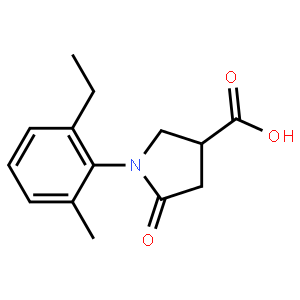 1-(2-Ethyl-6-methylphenyl)-5-oxo-3-pyrrolidinecarboxylicacid
