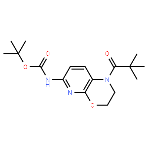 tert-Butyl (1-pivaloyl-2,3-dihydro-1H-pyrido[2,3-b][1,4]oxazin-6-yl)carbamate,1246088-45-8