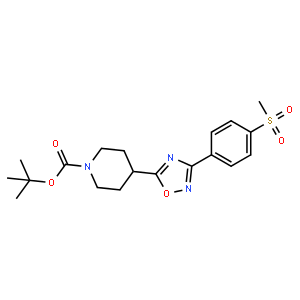 3-[4-(Methylsulfonyl)phenyl]-5-(1-boc-4-piperidyl)-1,2,4-oxadiazole,1272756-23-6