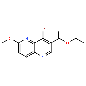 4-溴-6-甲氧基-1,5-萘啶-3-羧酸乙酯