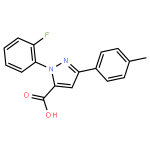 1-(2-FLUOROPHENYL)-3-(4-METHYLPHENYL)-1H-PYRAZOLE-5-CARBOXYLIC ACID