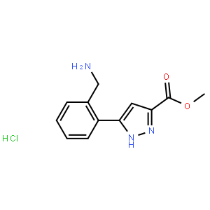 Methyl 5-(2-(aminomethyl)phenyl)-1h-pyrazole-3-carboxylate hcl