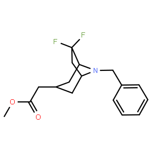 methyl 2-exo-(8-benzyl-6,6-difluoro-8-azabicyclo[3.2.1]octan-3-yl)acetate