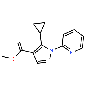 Methyl 5-cyclopropyl-1-(pyridin-2-yl)-1H-pyrazole-4-carboxylate