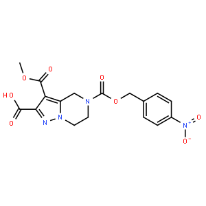 3-(Methoxycarbonyl)-5-((4-nitrobenzyloxy)carbonyl)-4,5,6,7-tetrahydropyrazolo[1,5-a]pyrazine-2-carbo